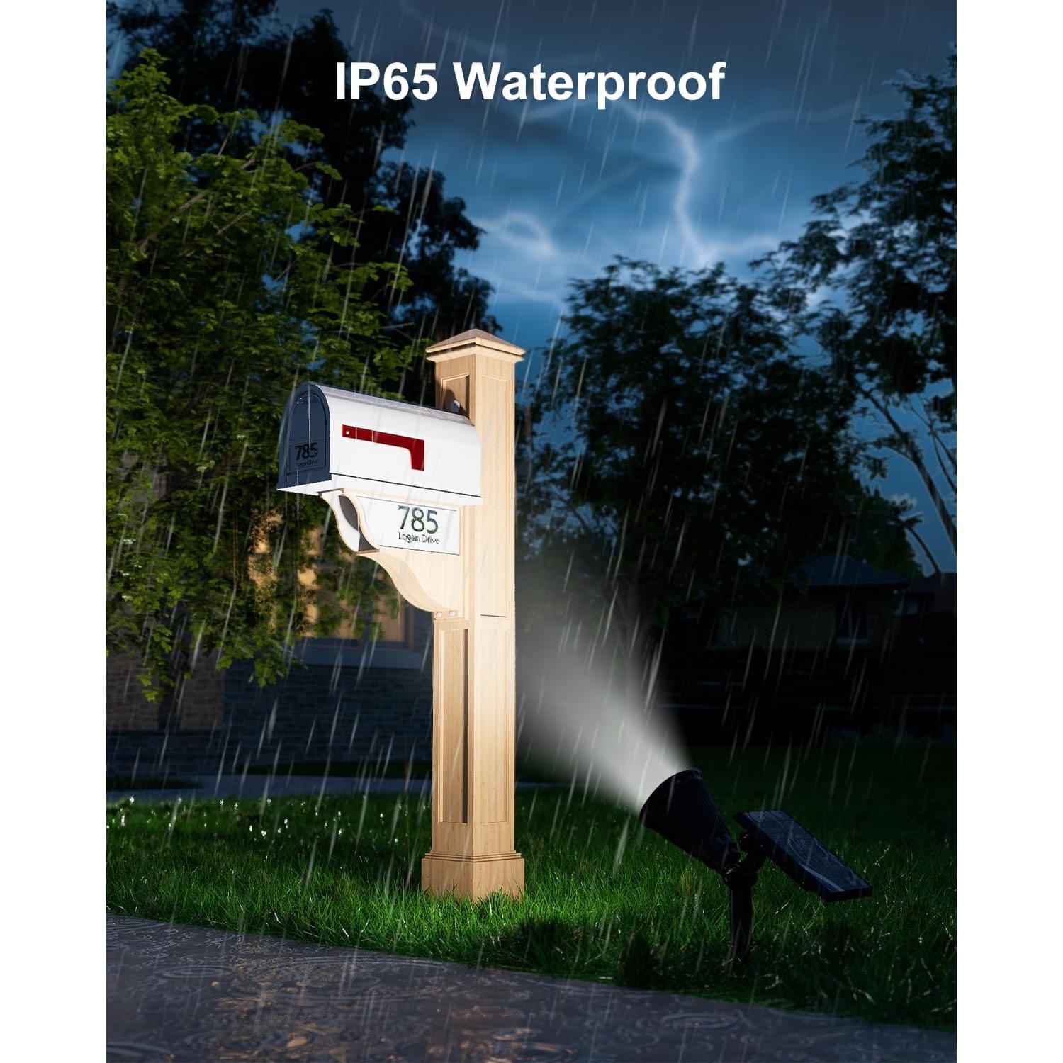 Luces Spot Solares FALOVE para Jardín 7.62m 2 Modos Brillo