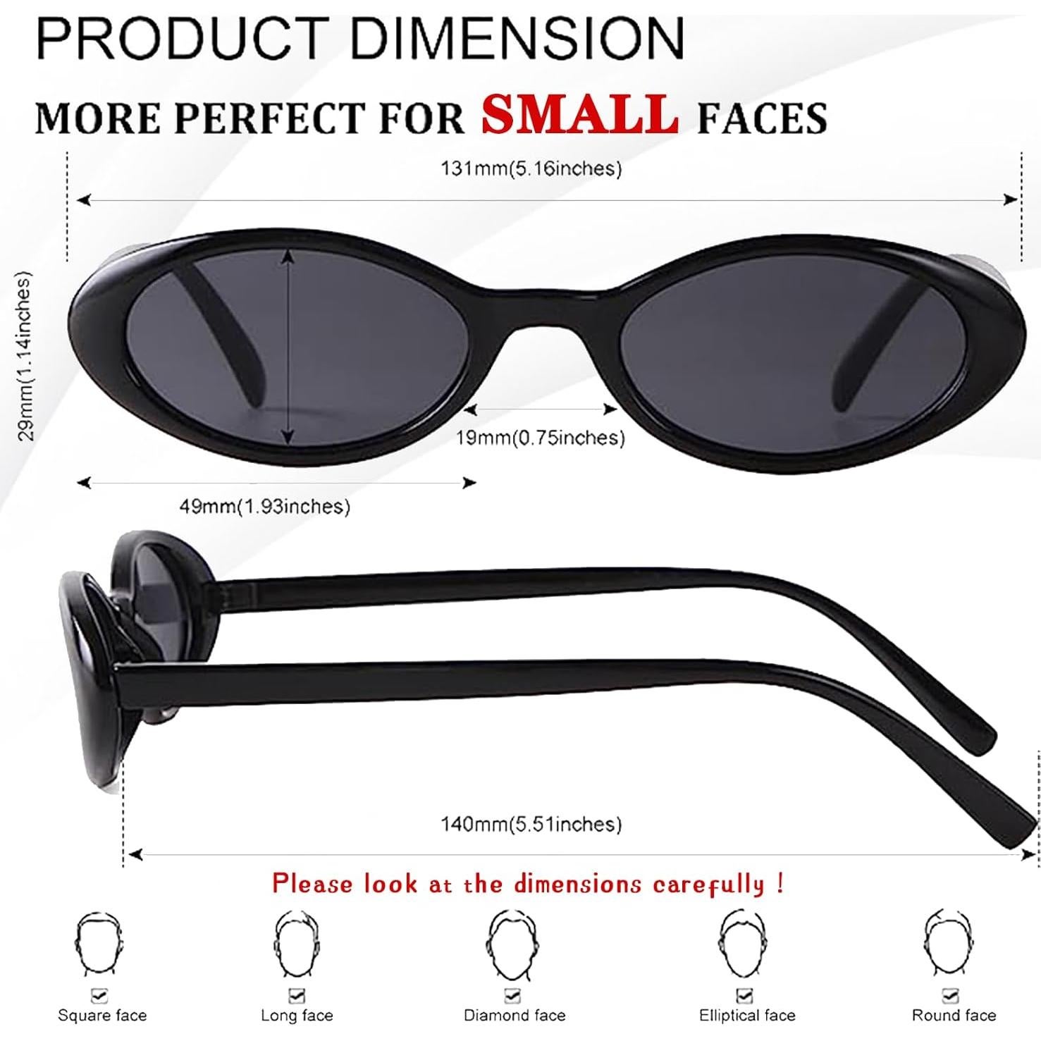 Gafas de Sol VIA LEECA Ovaladas Retro UV400 para Mujeres