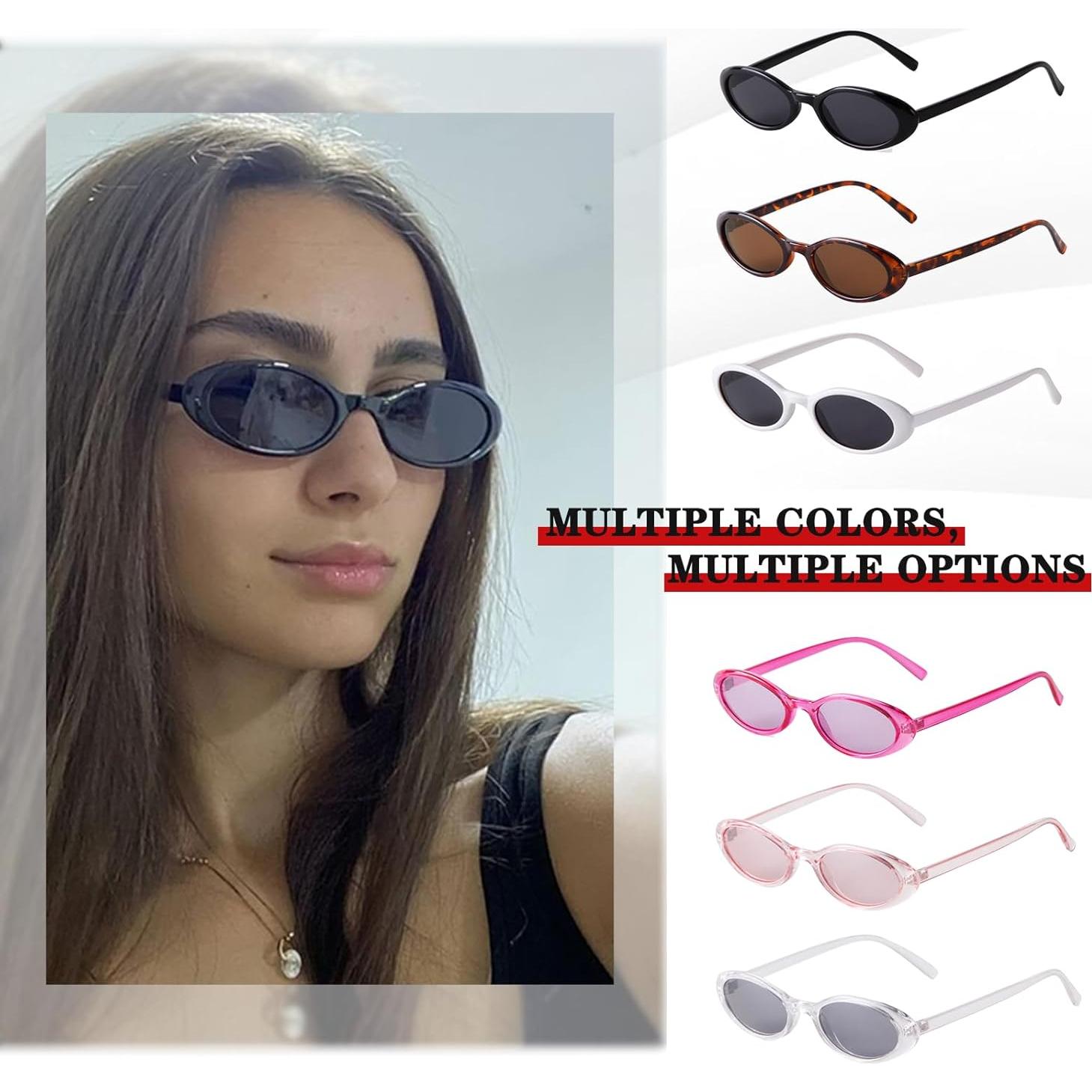 Gafas de Sol VIA LEECA Ovaladas Retro UV400 para Mujeres