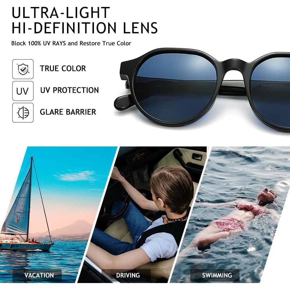 Gafas de sol polarizadas VentiVenti redondas 52mm unisex