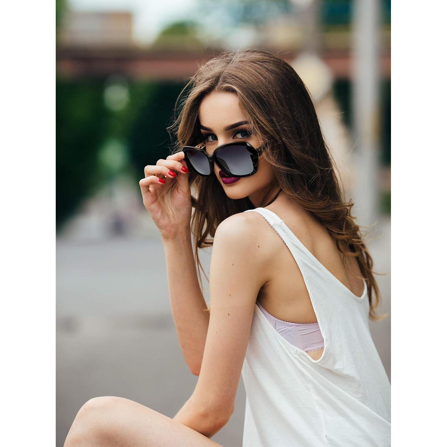 Gafas de Sol Polarizadas Frienda 3 Piezas para Mujeres