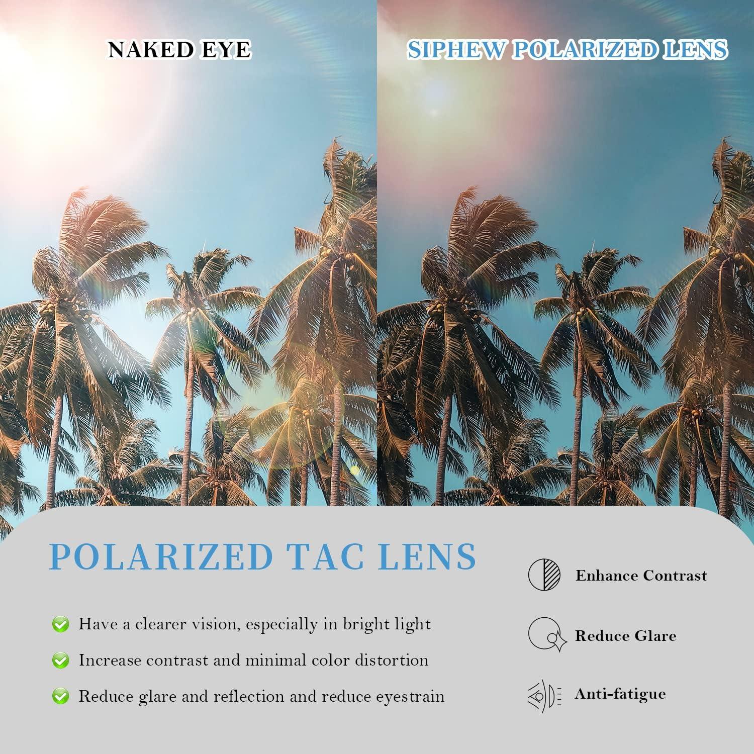 Gafas de sol polarizadas SIPHEW para mujeres UV400