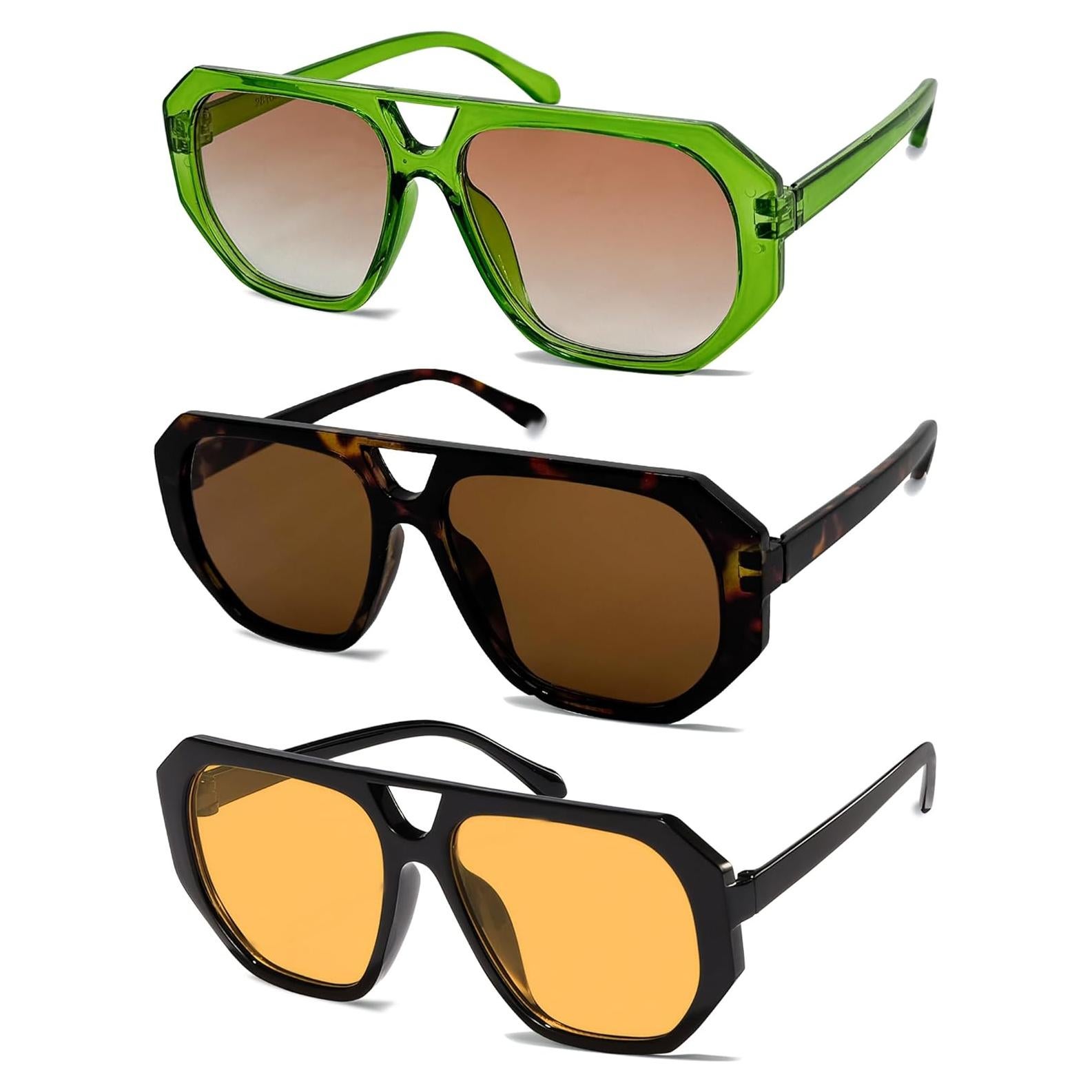 Gafas de Sol Retro LOHO Magica UV400 Unisex 3 Pares