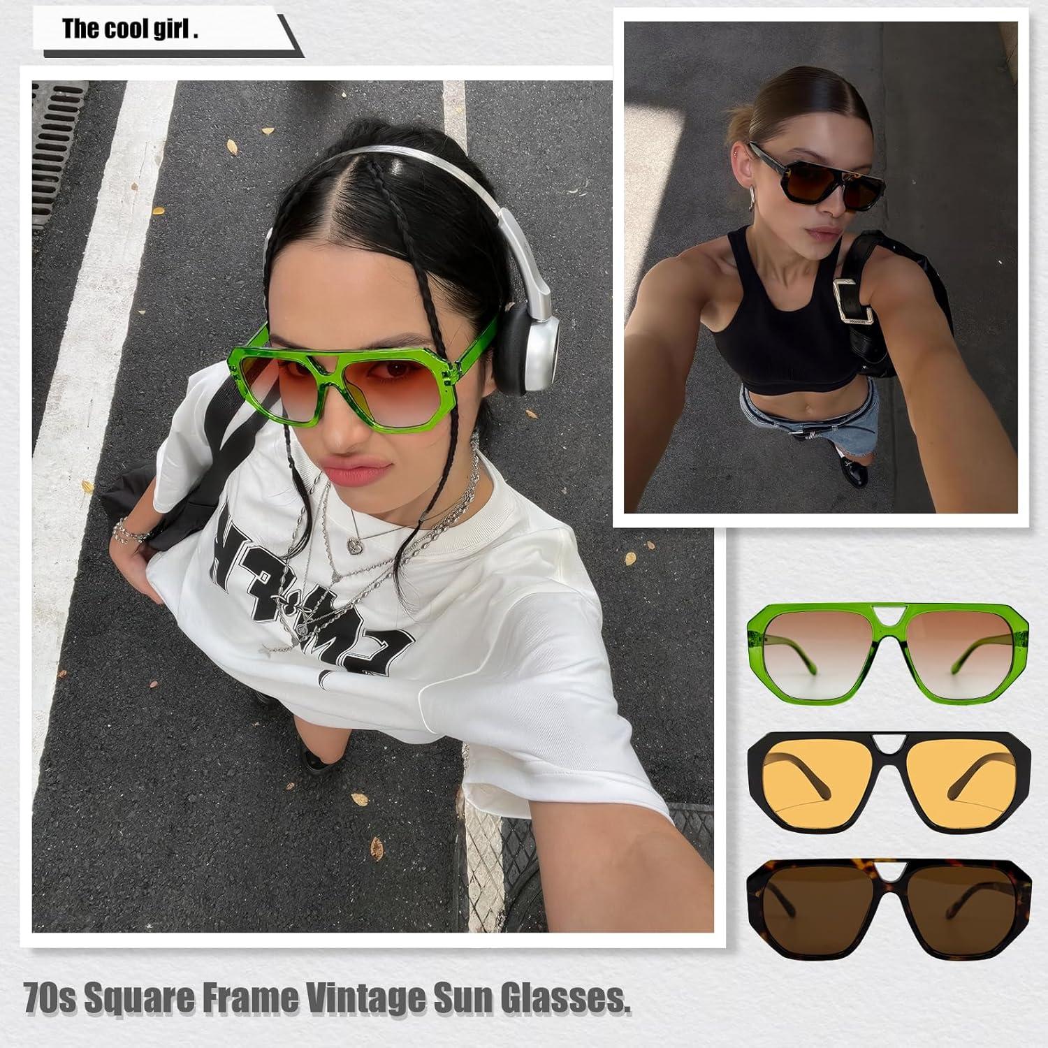 Gafas de Sol Retro LOHO Magica UV400 Unisex 3 Pares