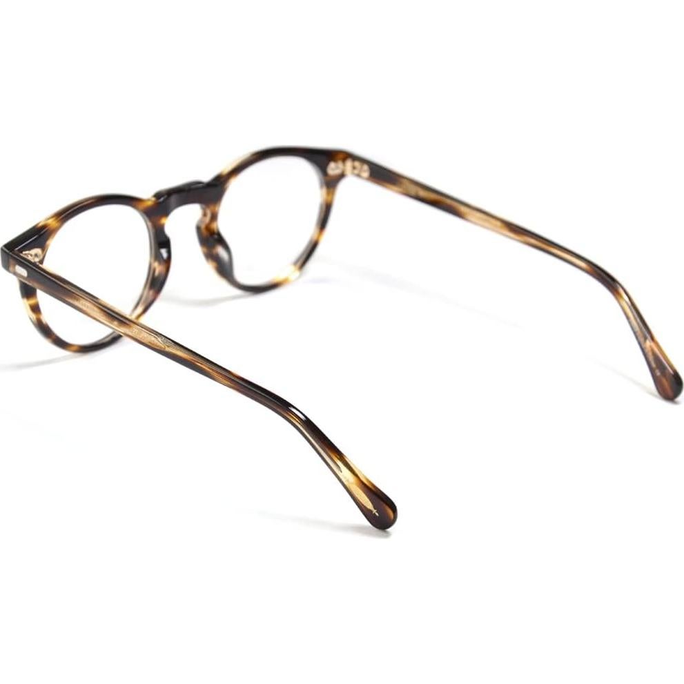 Gafas Redondas Vintage Acetato Hombres Tamaño Mediano