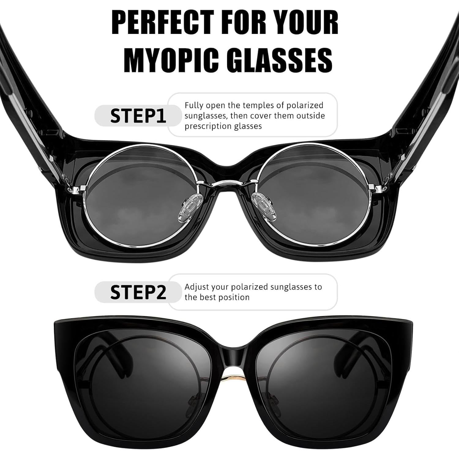 Gafas de Sol KANASTAL Polarizadas UV400 para Prescripción