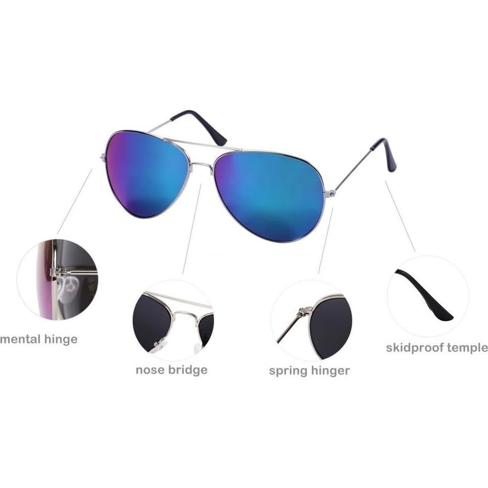 Gafas de Sol JF Store Vintage con Lente Reflectante