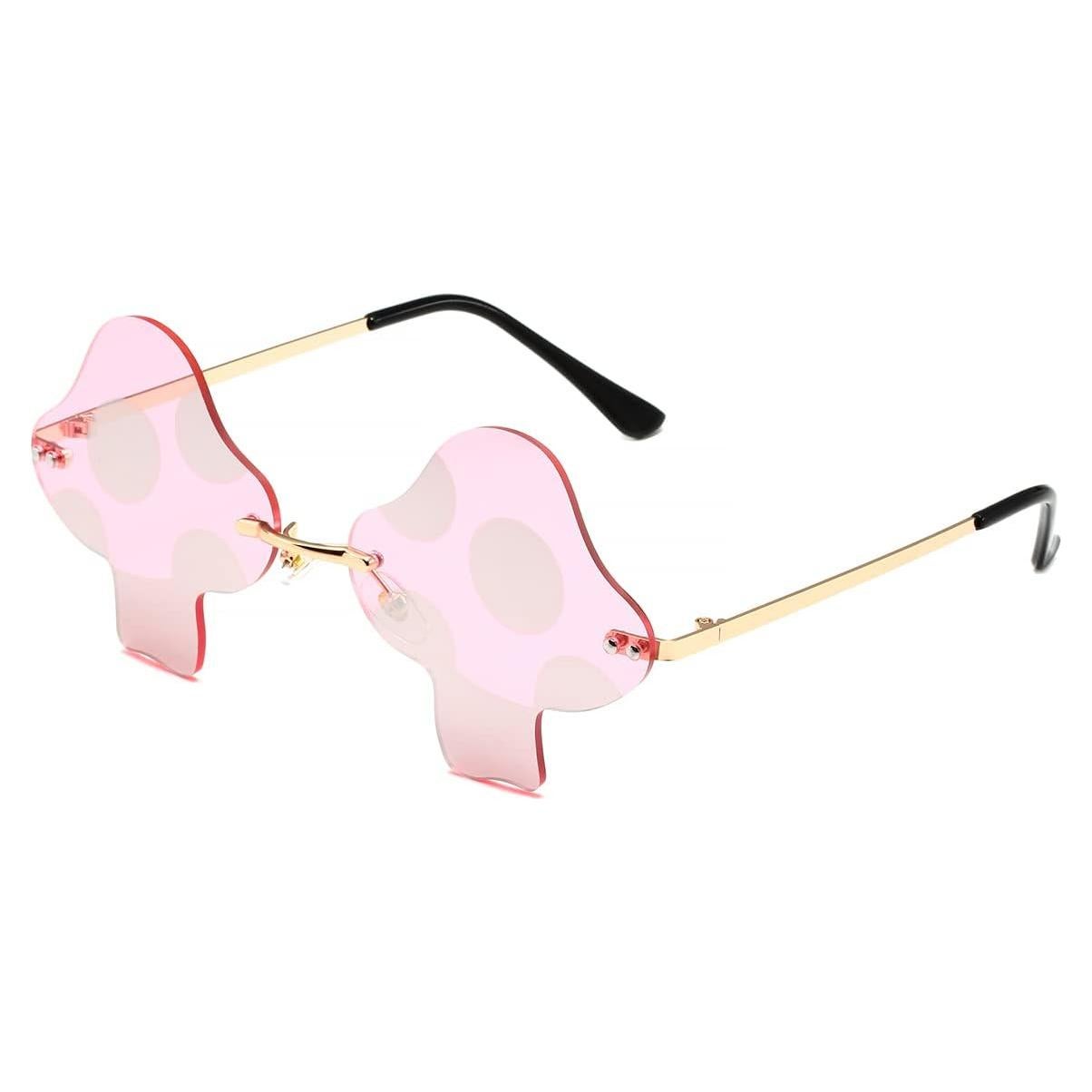 Gafas de sol JOVAKIT hongo retro UV400 para fiestas