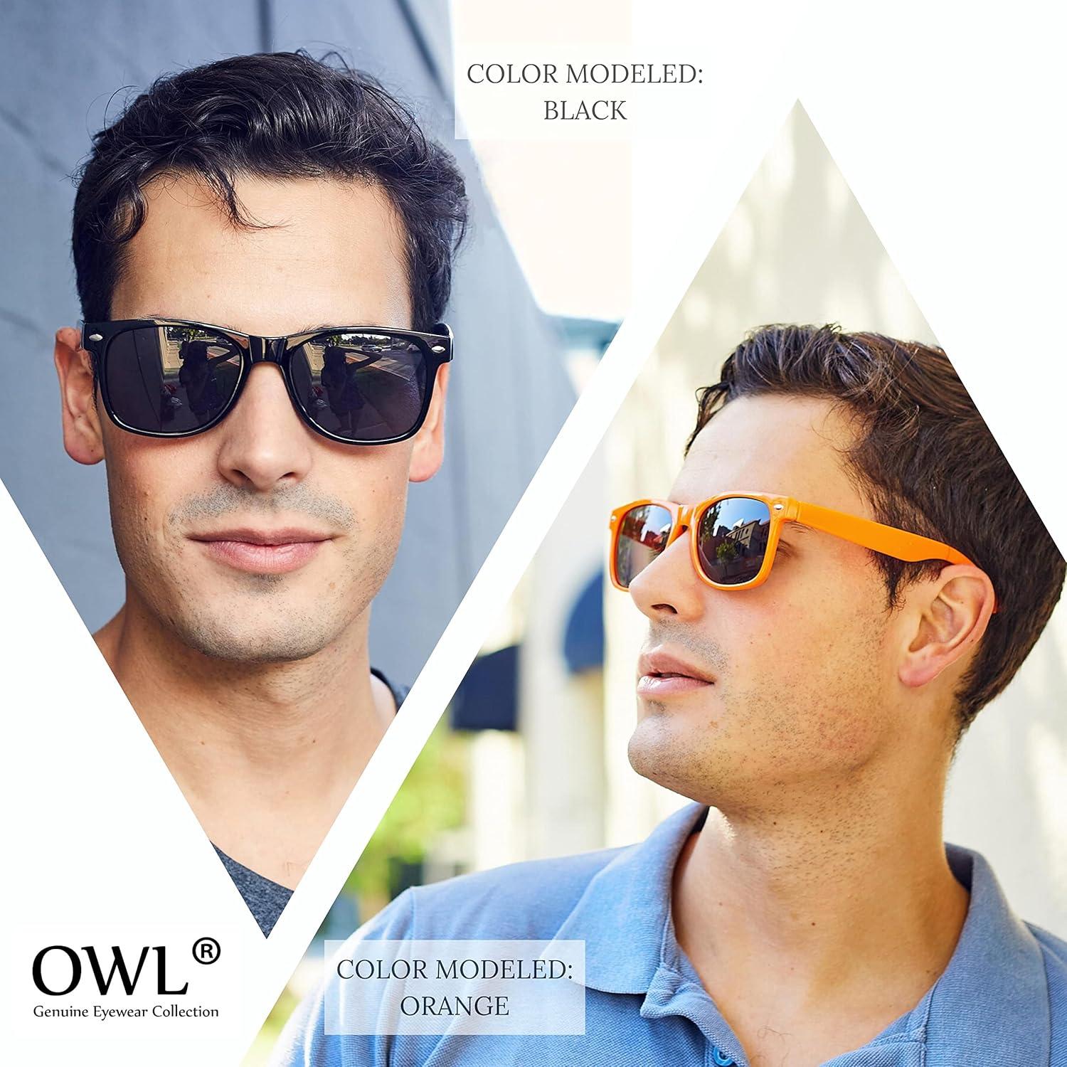 Paquete de 10 Gafas de Sol OWL Unisex Retro UV400