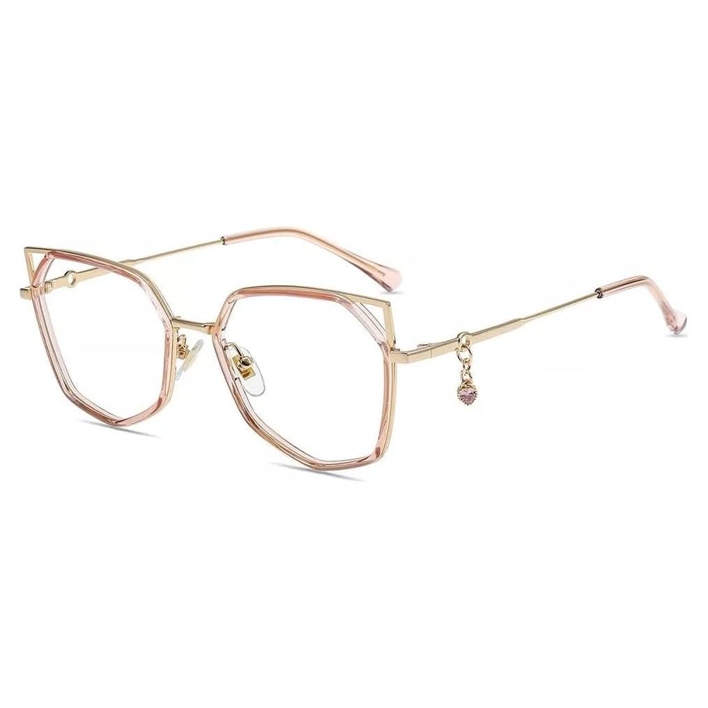 Gafas de luz azul Firmoo ojo de gato UV400 rosa dorado