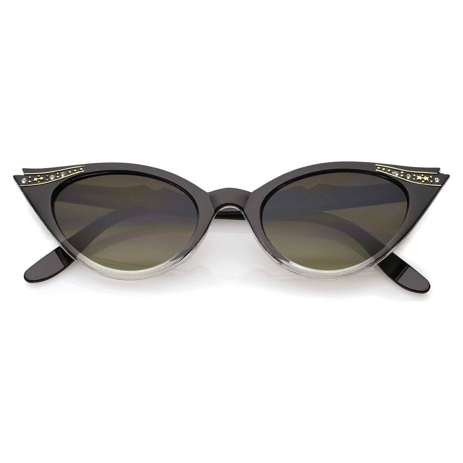 Gafas de Sol Cat Eye Vintage ZeroUV 50mm UV400 para Mujeres