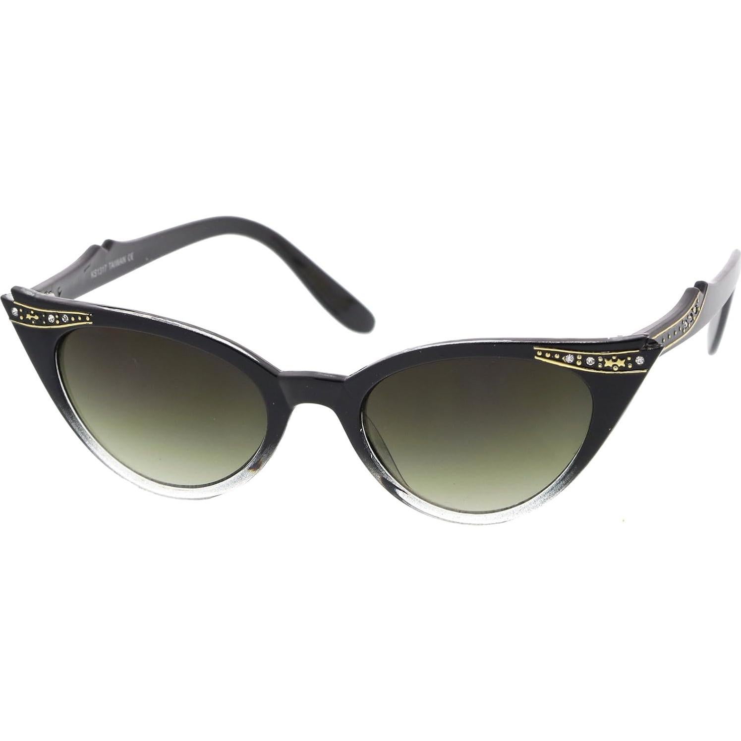 Gafas de Sol Cat Eye Vintage ZeroUV 50mm UV400 para Mujeres