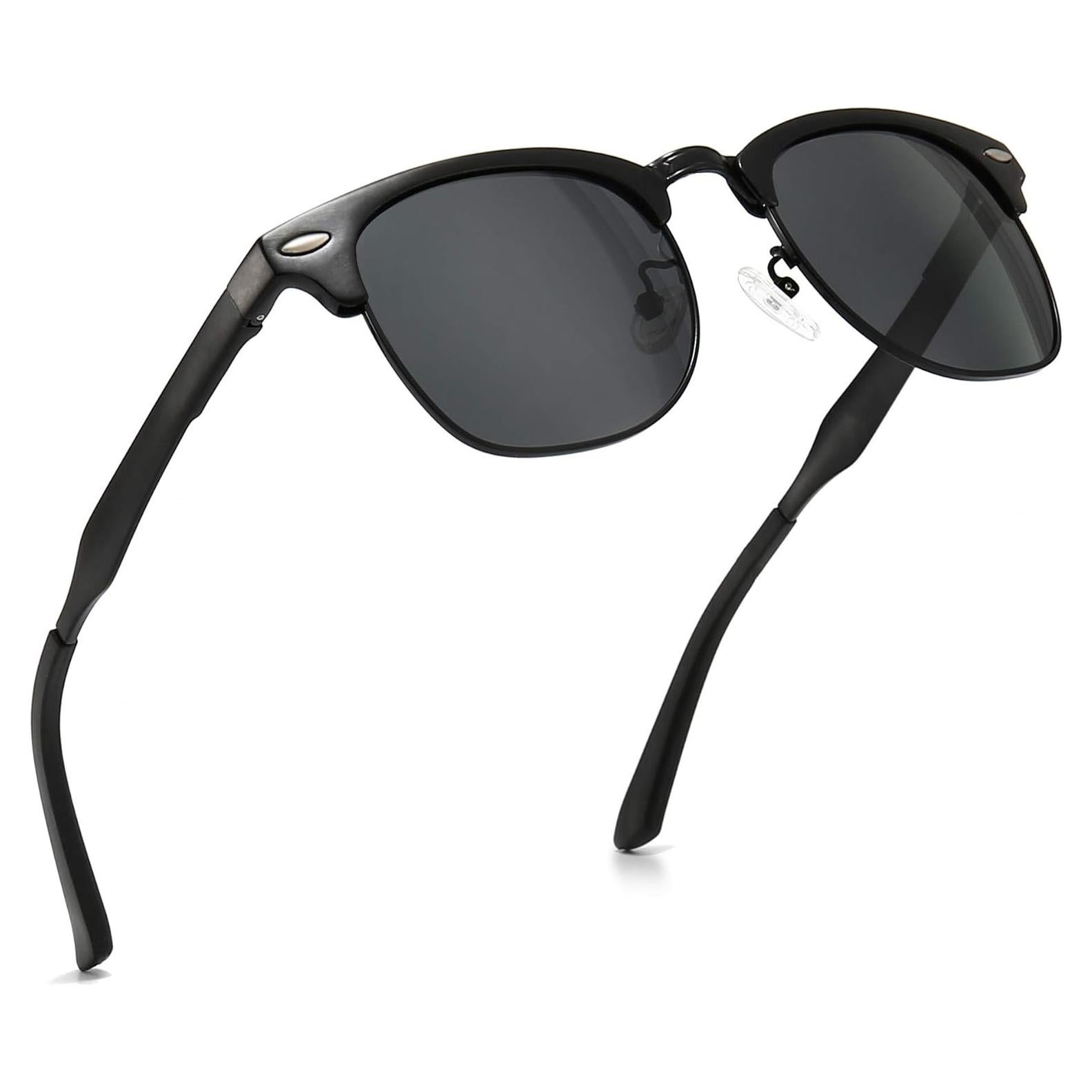 Gafas de Sol Polarizadas SUNGAIT Retro Unisex Marco Metal