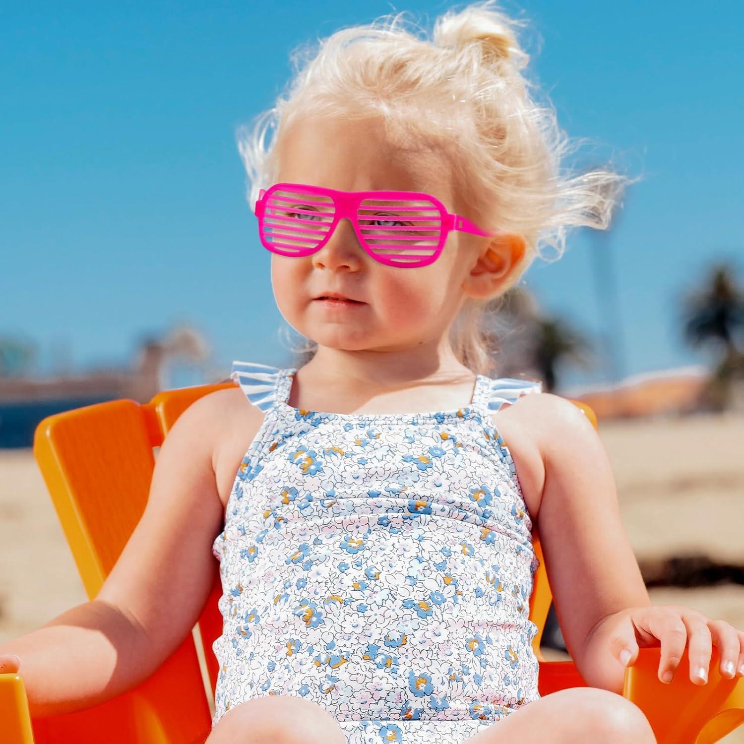 Paquete de 60 Gafas de Sombreado FANELEQU Neón para Fiesta