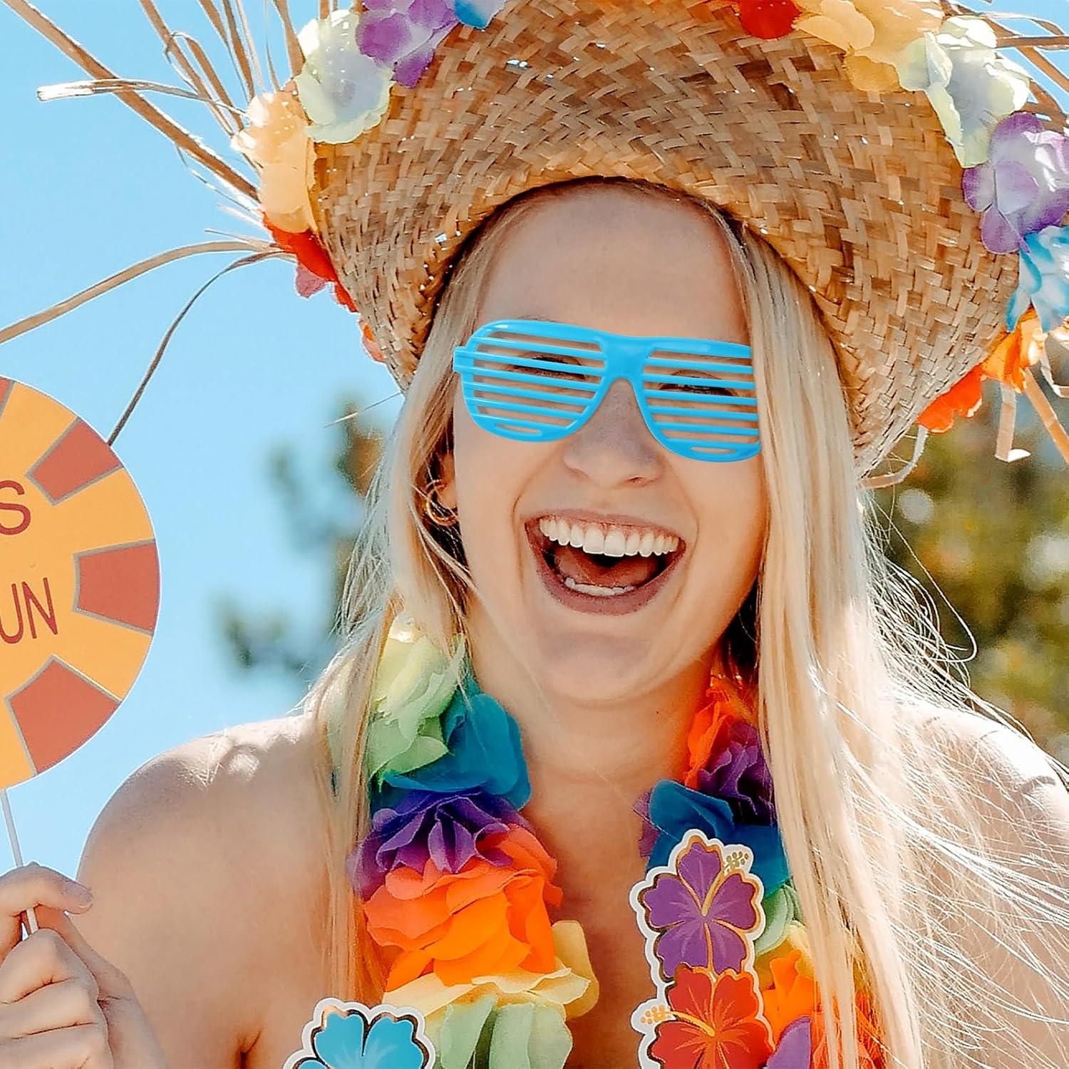 Paquete de 60 Gafas de Sombreado FANELEQU Neón para Fiesta