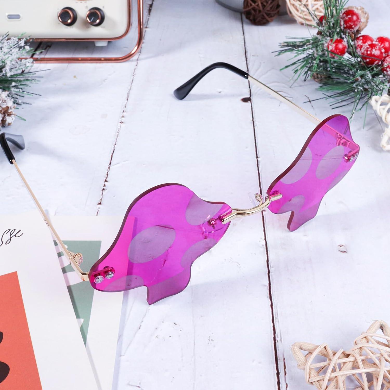 Gafas de sol hongo coloridas para fiestas y cosplay