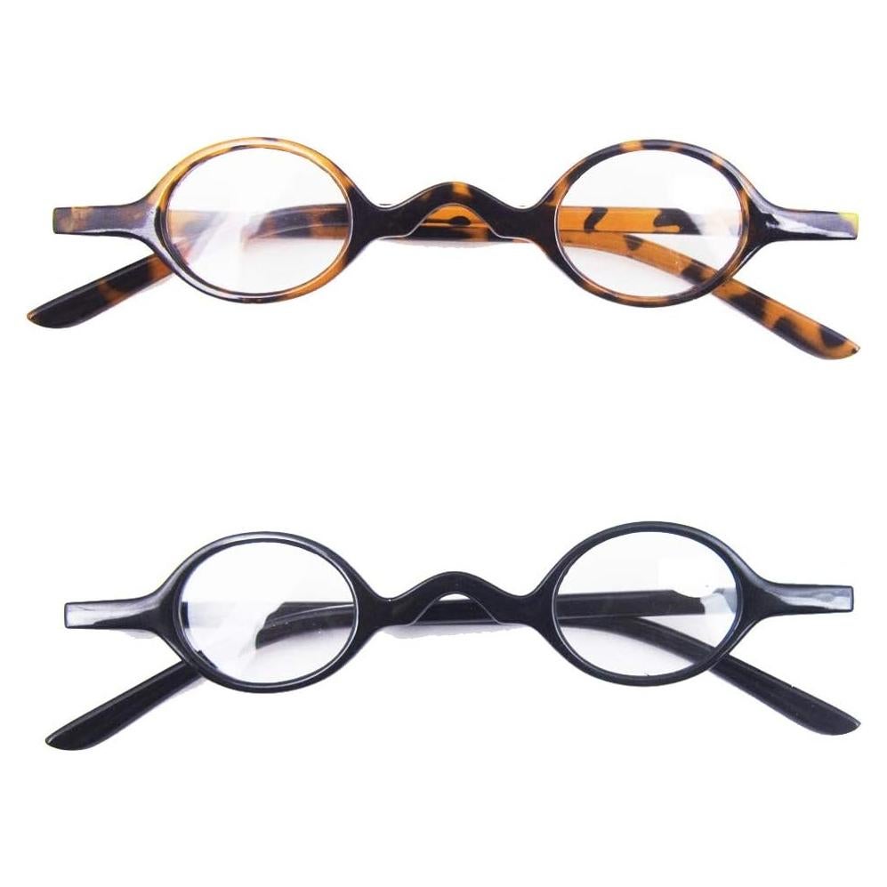 Gafas de Lectura Redondas Retro Leopardo y Negro 1.0x