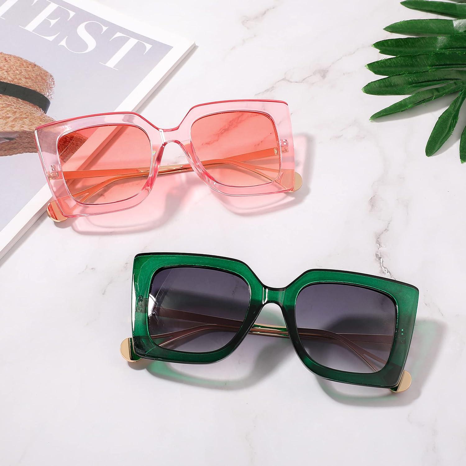 Gafas de Sol FEISEDY Ojo de Gato UV400 Verde Claro