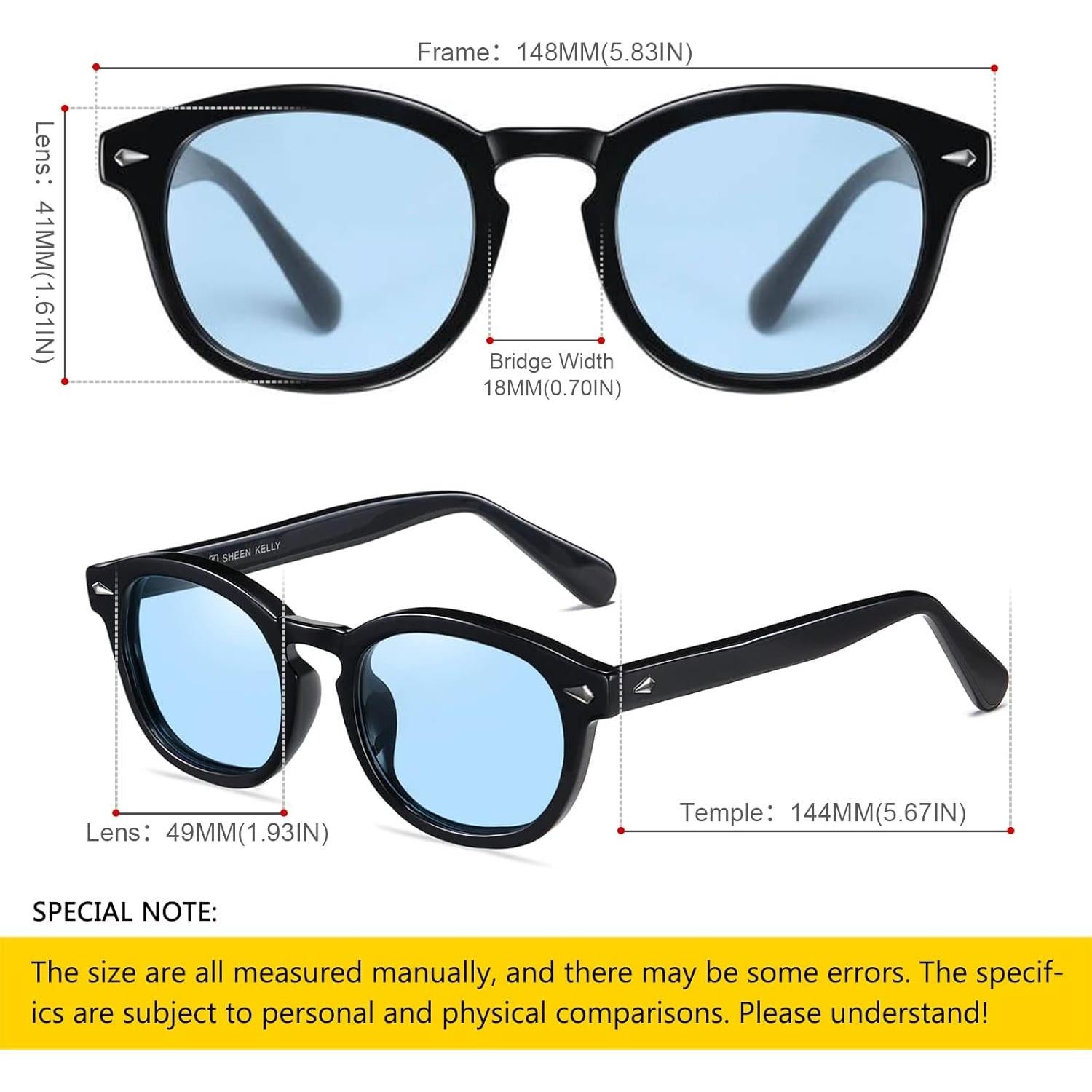 Gafas de sol redondas LIXX UV400 unisex lentes coloridos