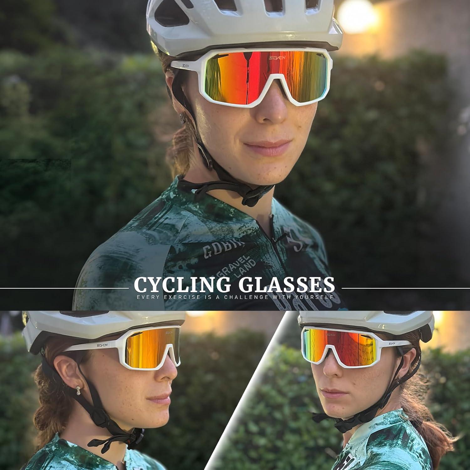 Gafas de Ciclismo SCVCN DZ-S62 UV400 Lentes de Policarbonato