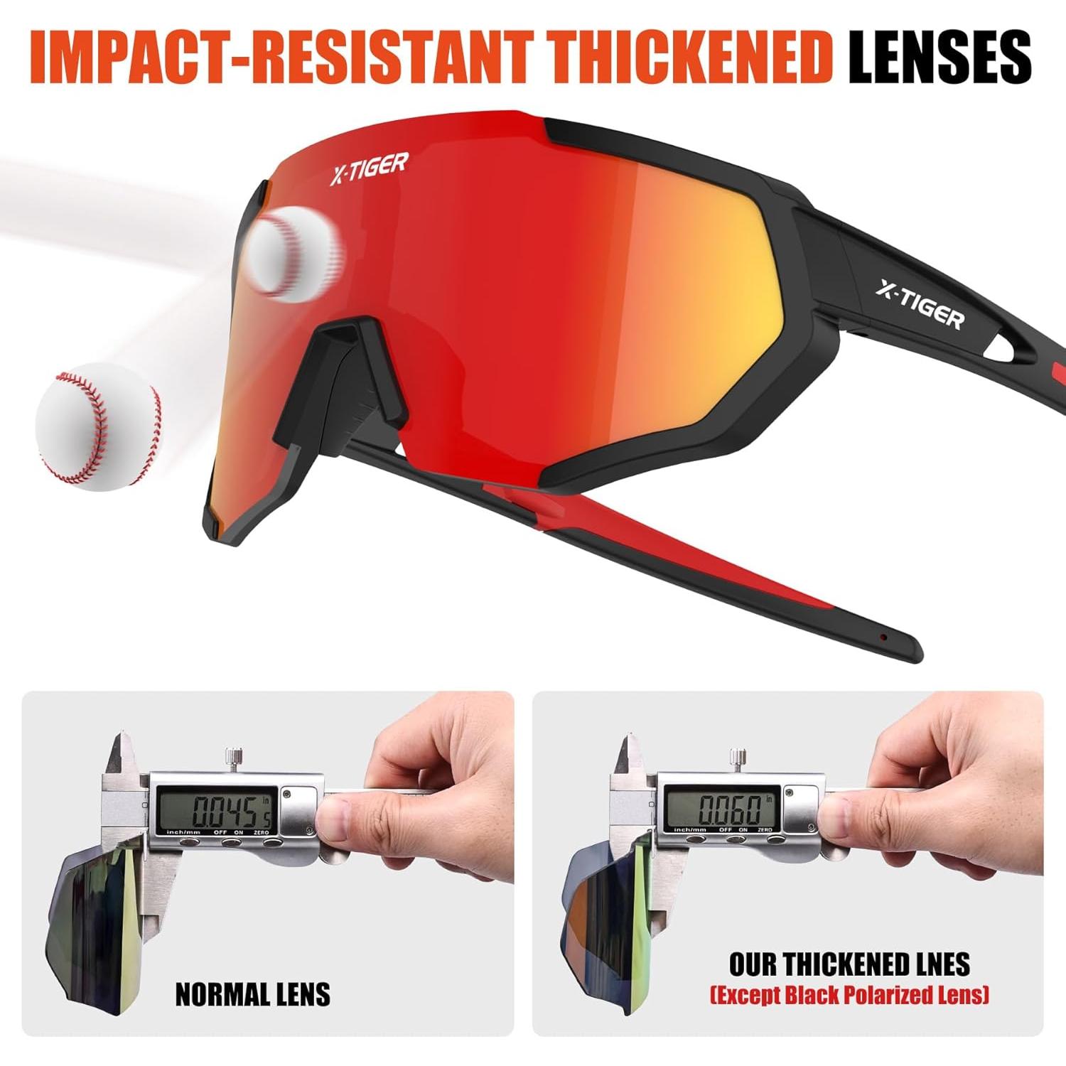 Gafas de Sol X-TIGER Polarizadas 5 Lentes Intercambiables