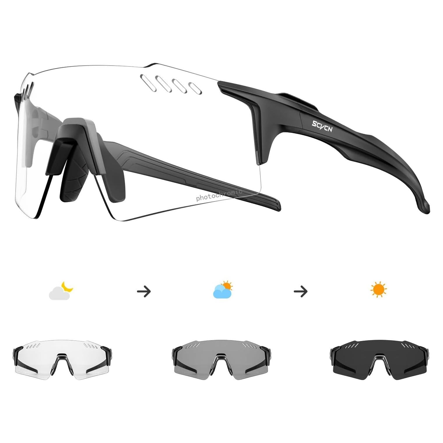 Gafas de Ciclismo Fotochromáticas SCVCN TR90 UV400