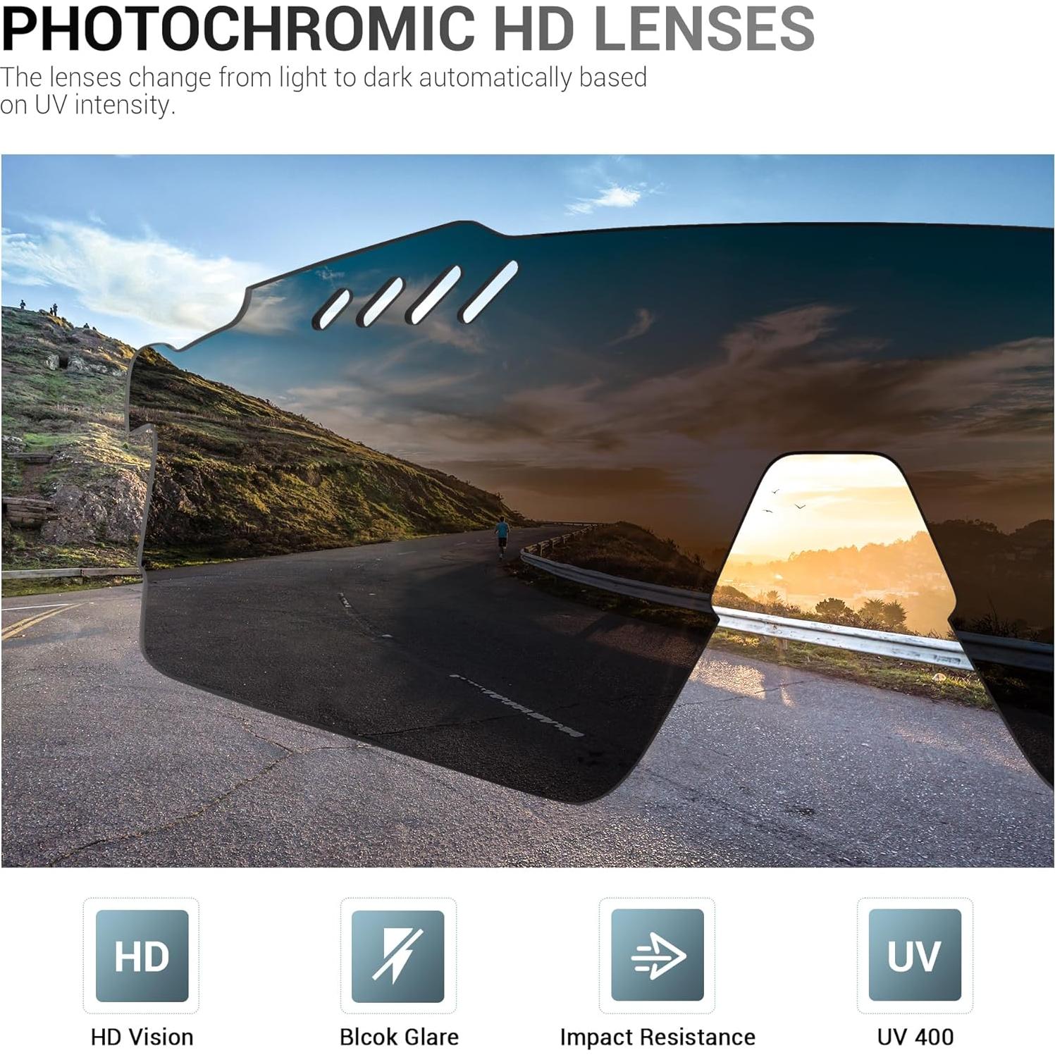 Gafas de Ciclismo Fotochromáticas SCVCN TR90 UV400