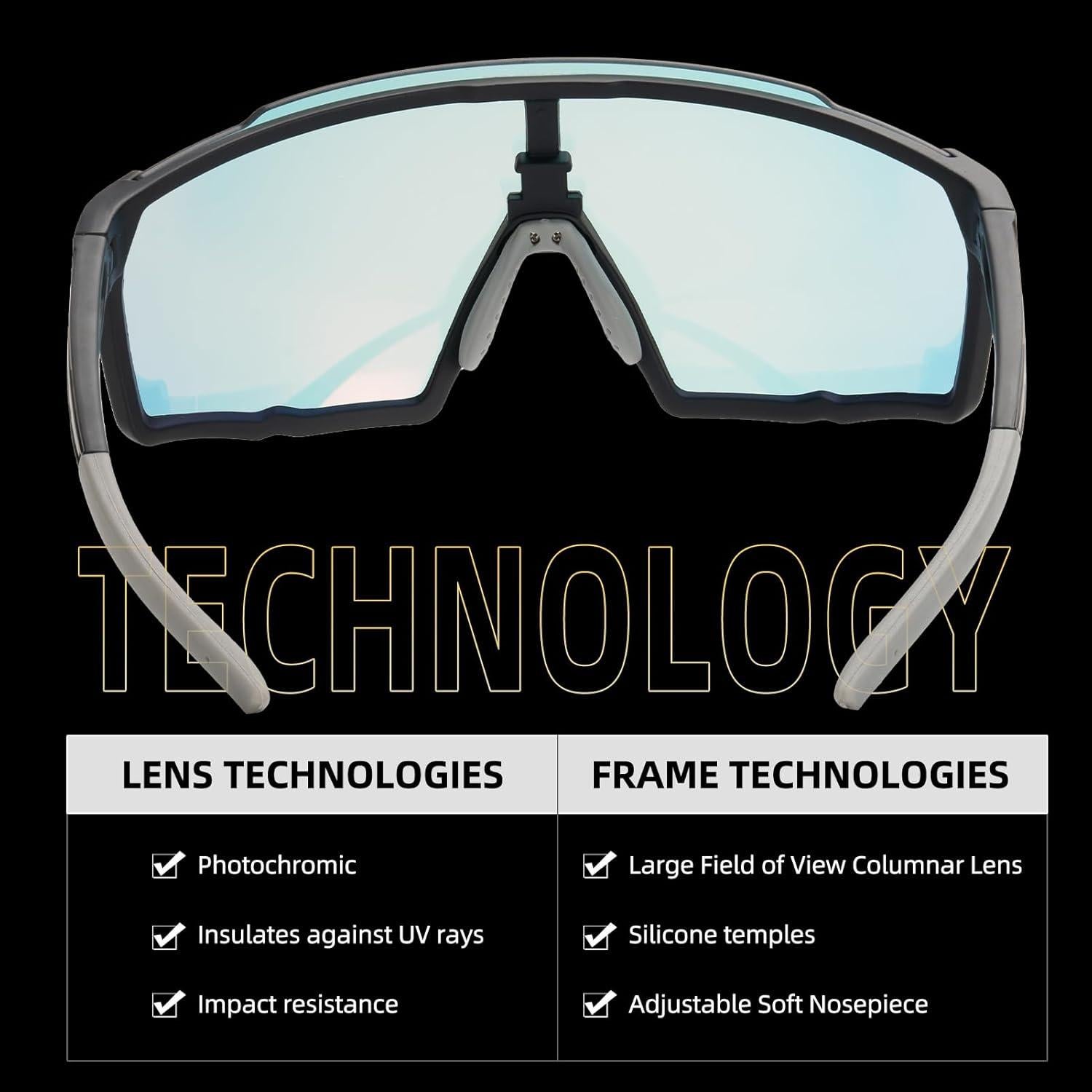 Gafas de sol deportivas ROCKBROS fotochromáticas UV400