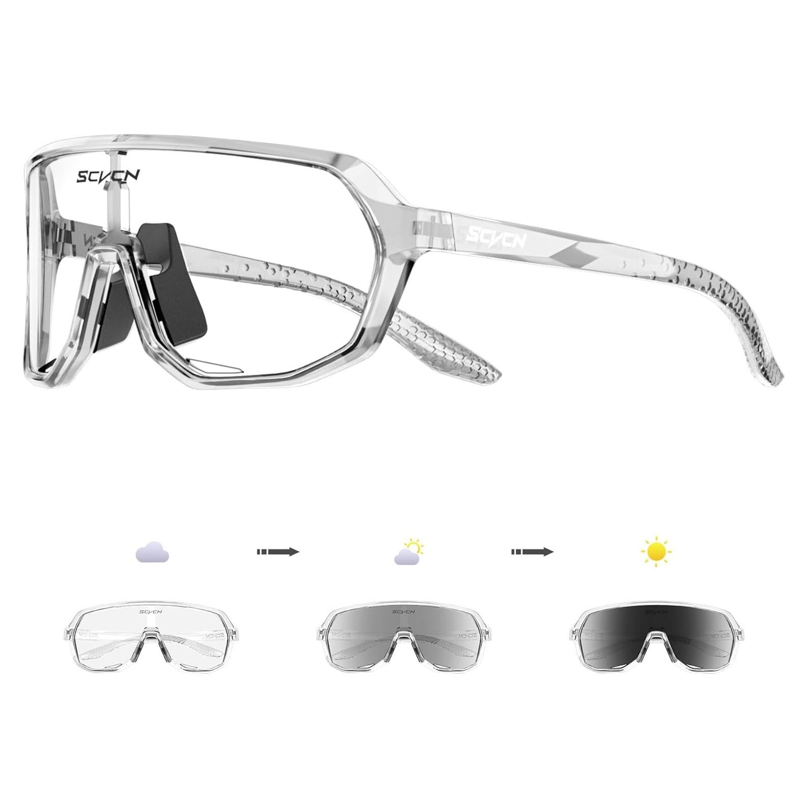 Gafas de Ciclismo SCVCN Fotoquímicas UV400 Antideslizantes