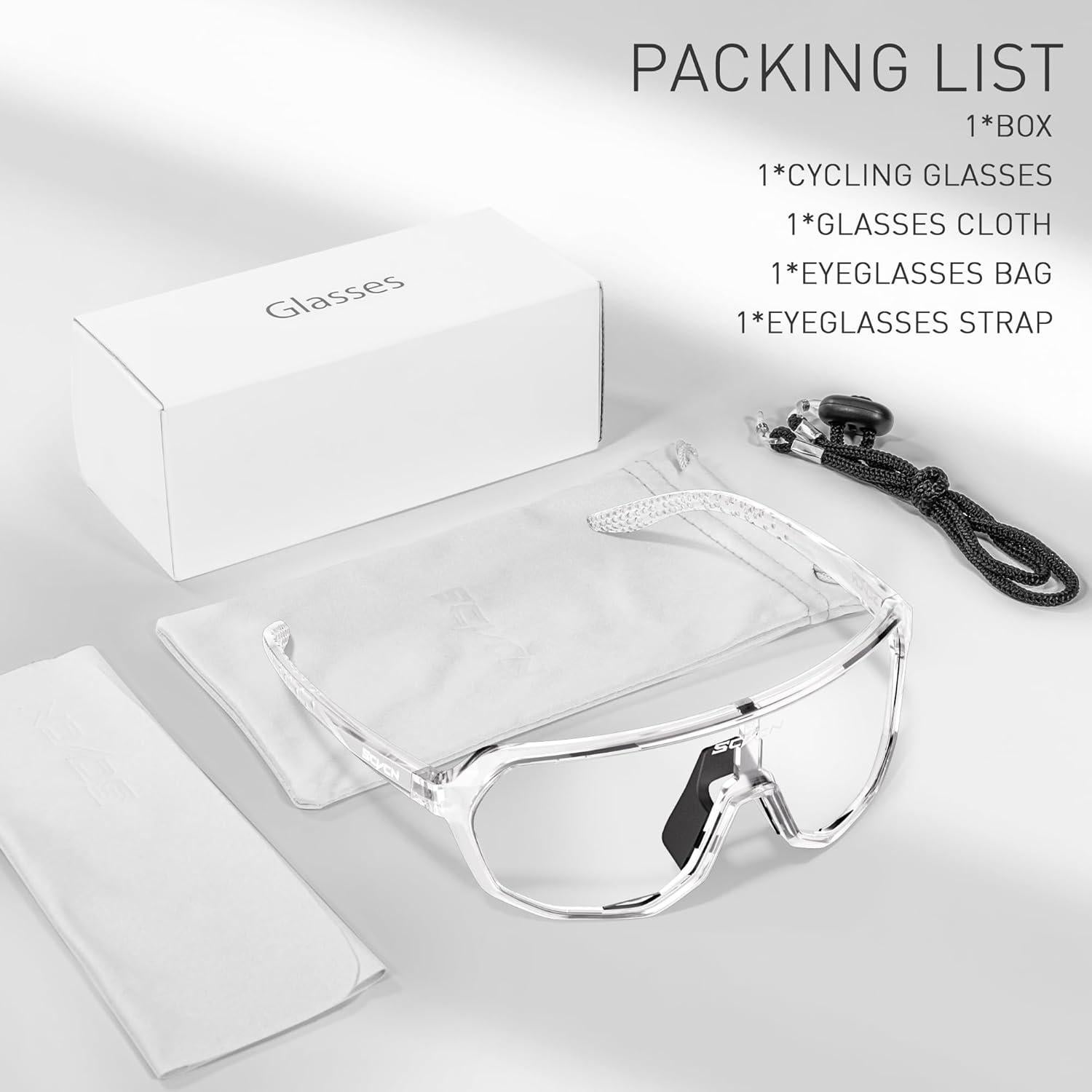 Gafas de Ciclismo SCVCN Fotoquímicas UV400 Antideslizantes