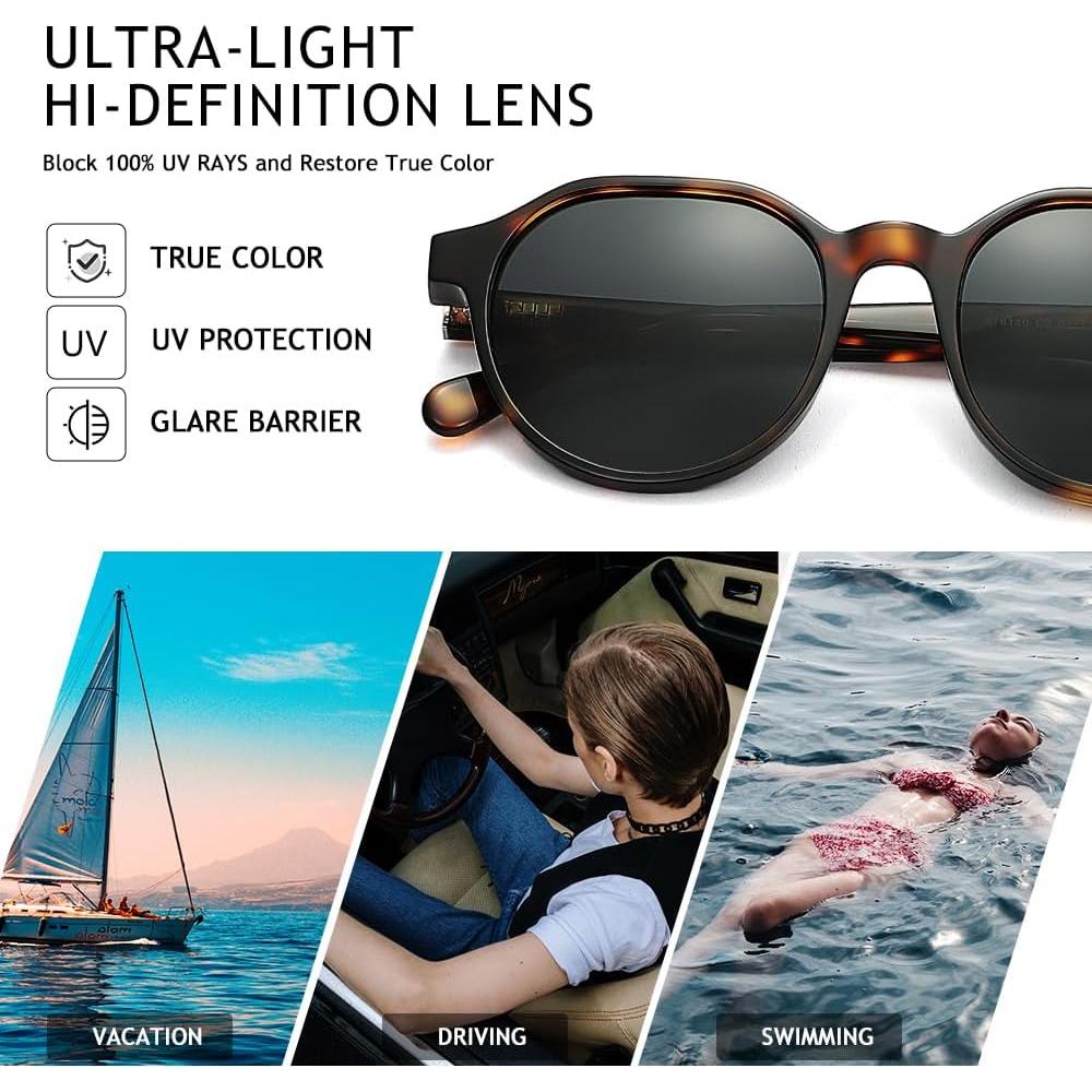 Gafas de sol polarizadas VentiVenti redondas 52mm unisex