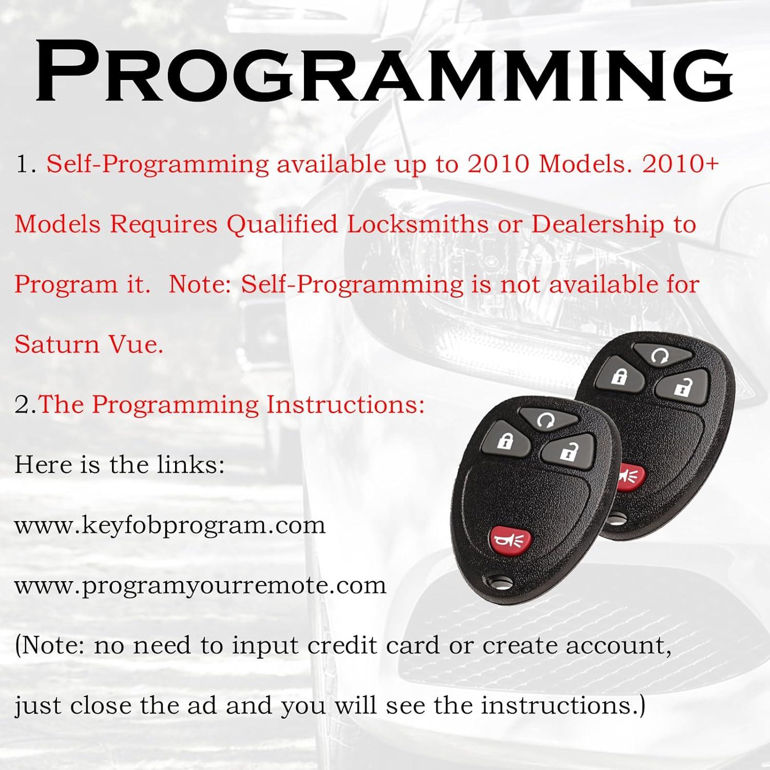 Control Remoto Entrada Sin Llave SUPALAND para Chevy 2007-2019