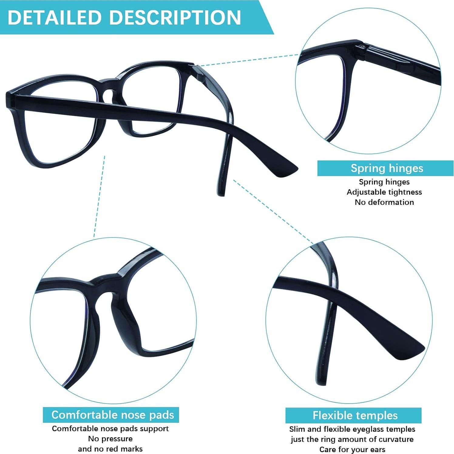 Gafas de Lectura VIDEBLA 6 Piezas con Filtro UV400