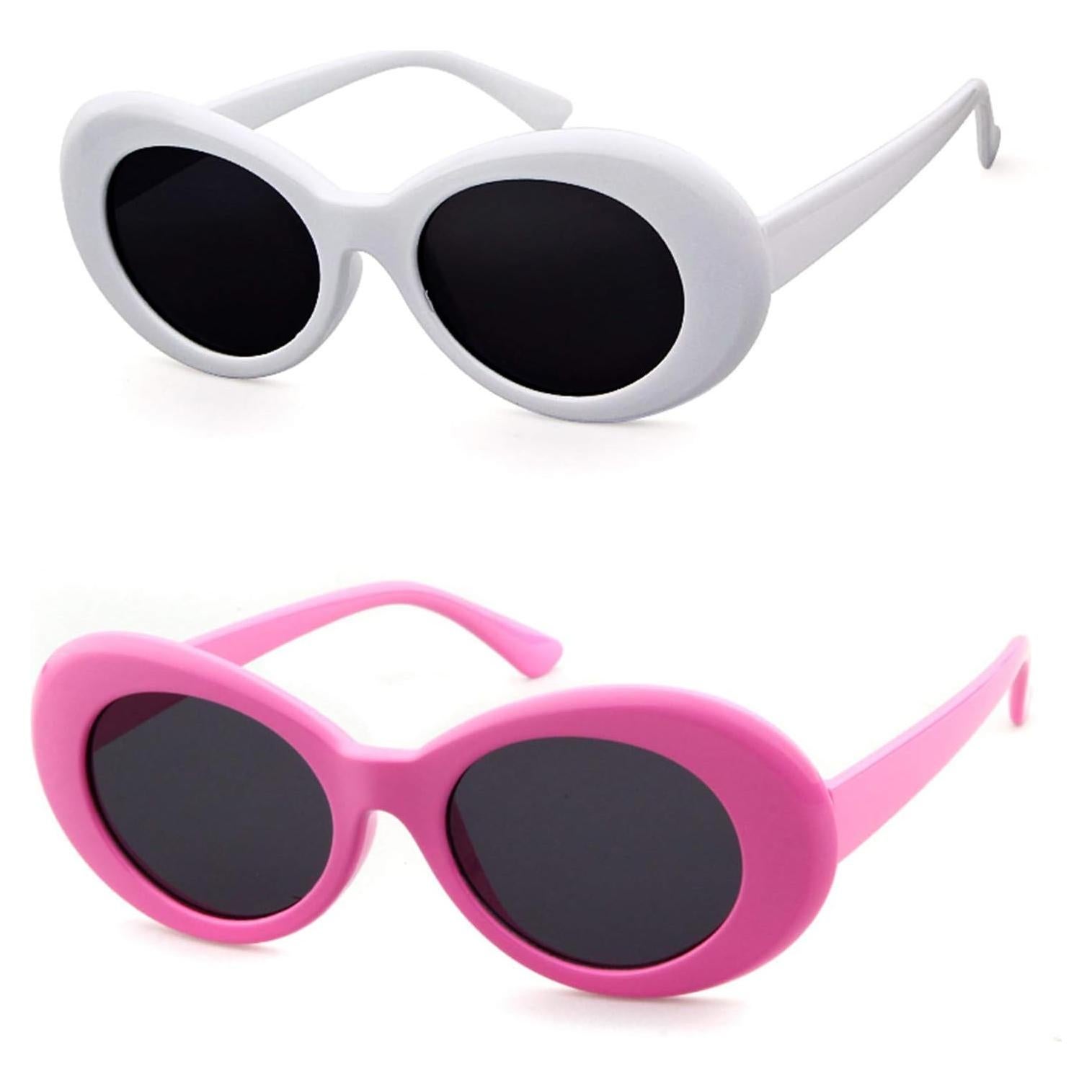 GIFIORE Gafas de Sol Ovaladas Retro UV400 Unisex 2 Colores