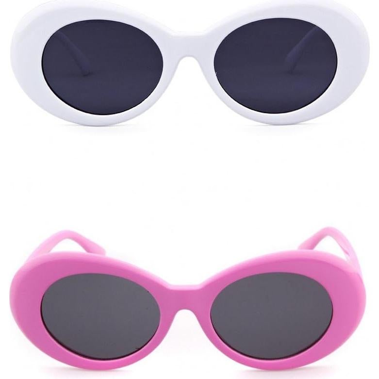 GIFIORE Gafas de Sol Ovaladas Retro UV400 Unisex 2 Colores