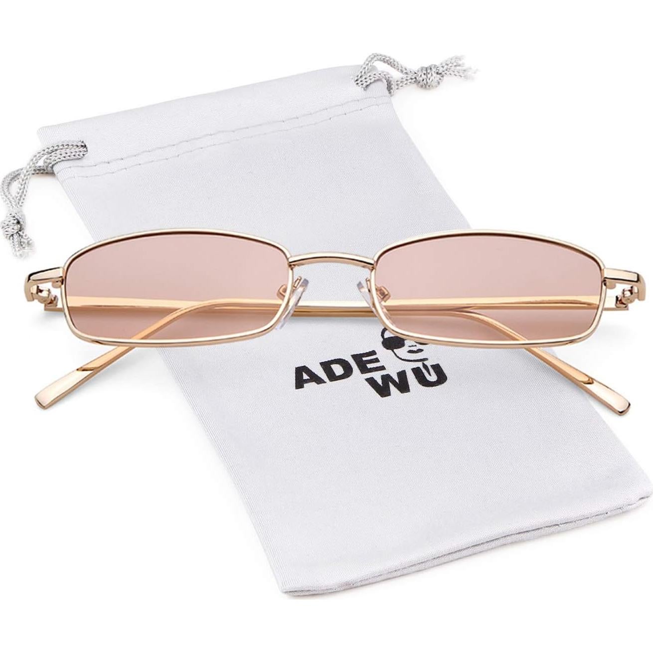 Gafas de Sol Rectangulares ADE WU UV400 Retro Unisex