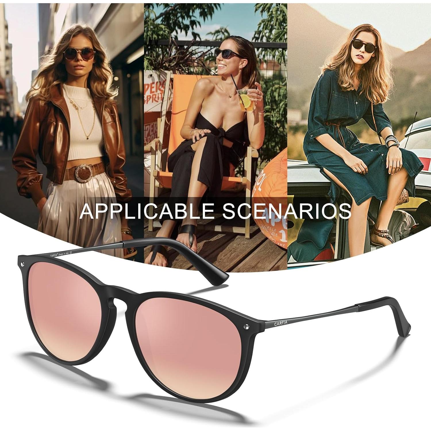 Gafas de sol CARFIA UV400 polarizadas para mujeres CA5100