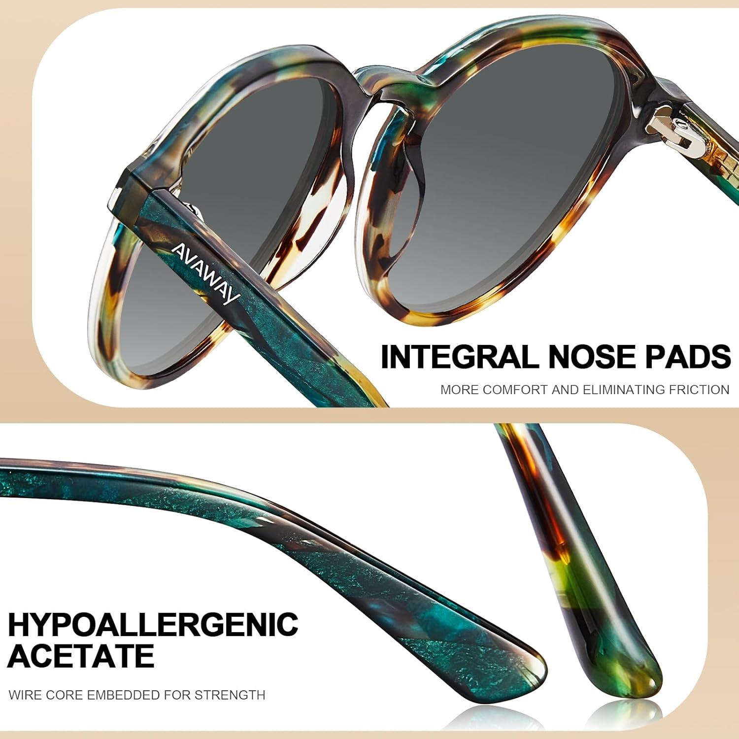 Gafas de sol AVAWAY para mujer estilo vintage protección UV