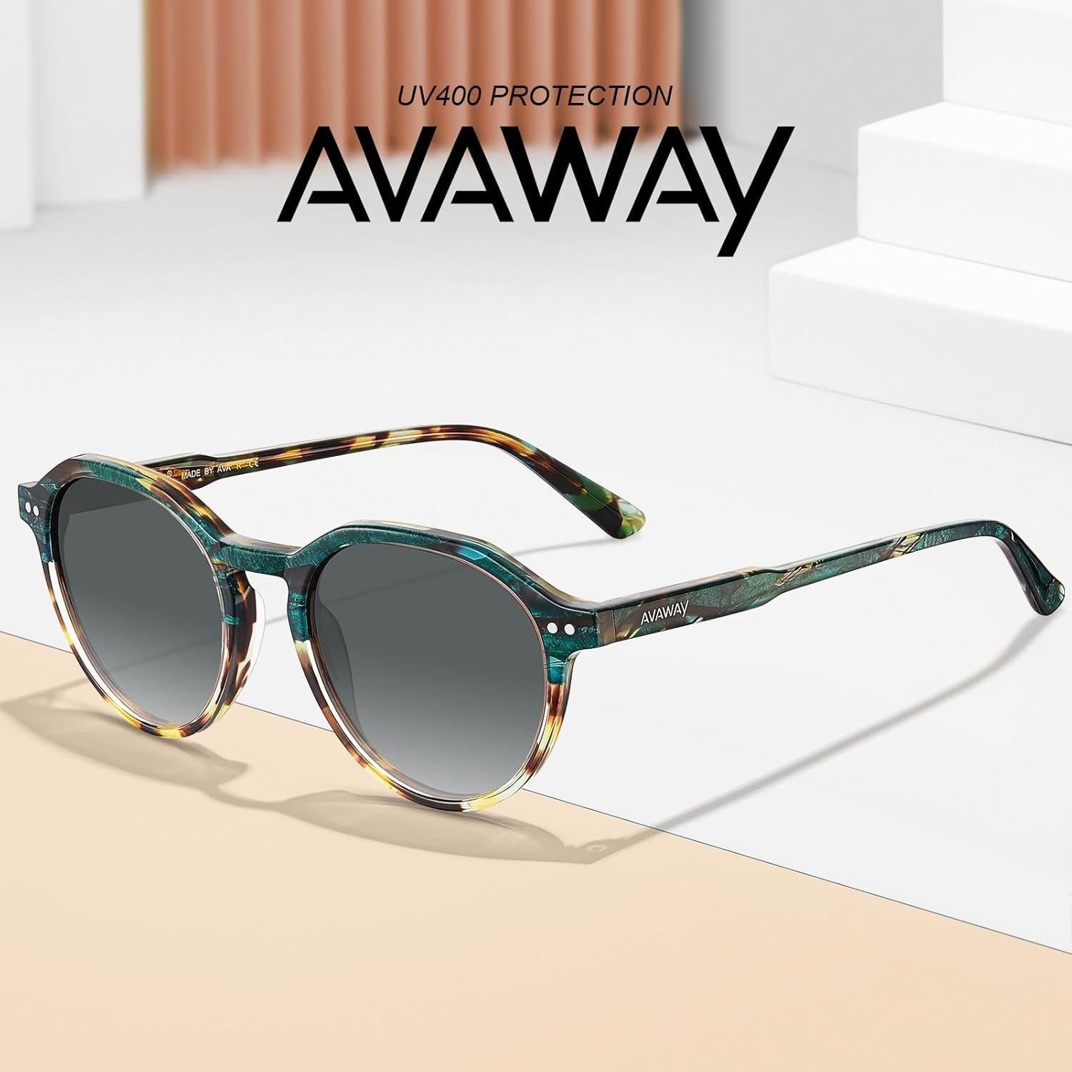 Gafas de sol AVAWAY para mujer estilo vintage protección UV