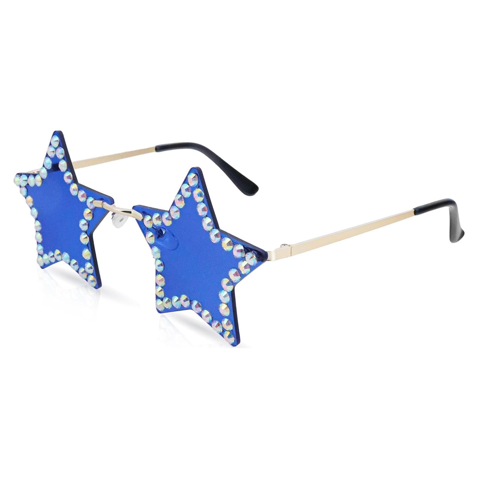 Gafas de sol estrella unisex con cristales brillantes