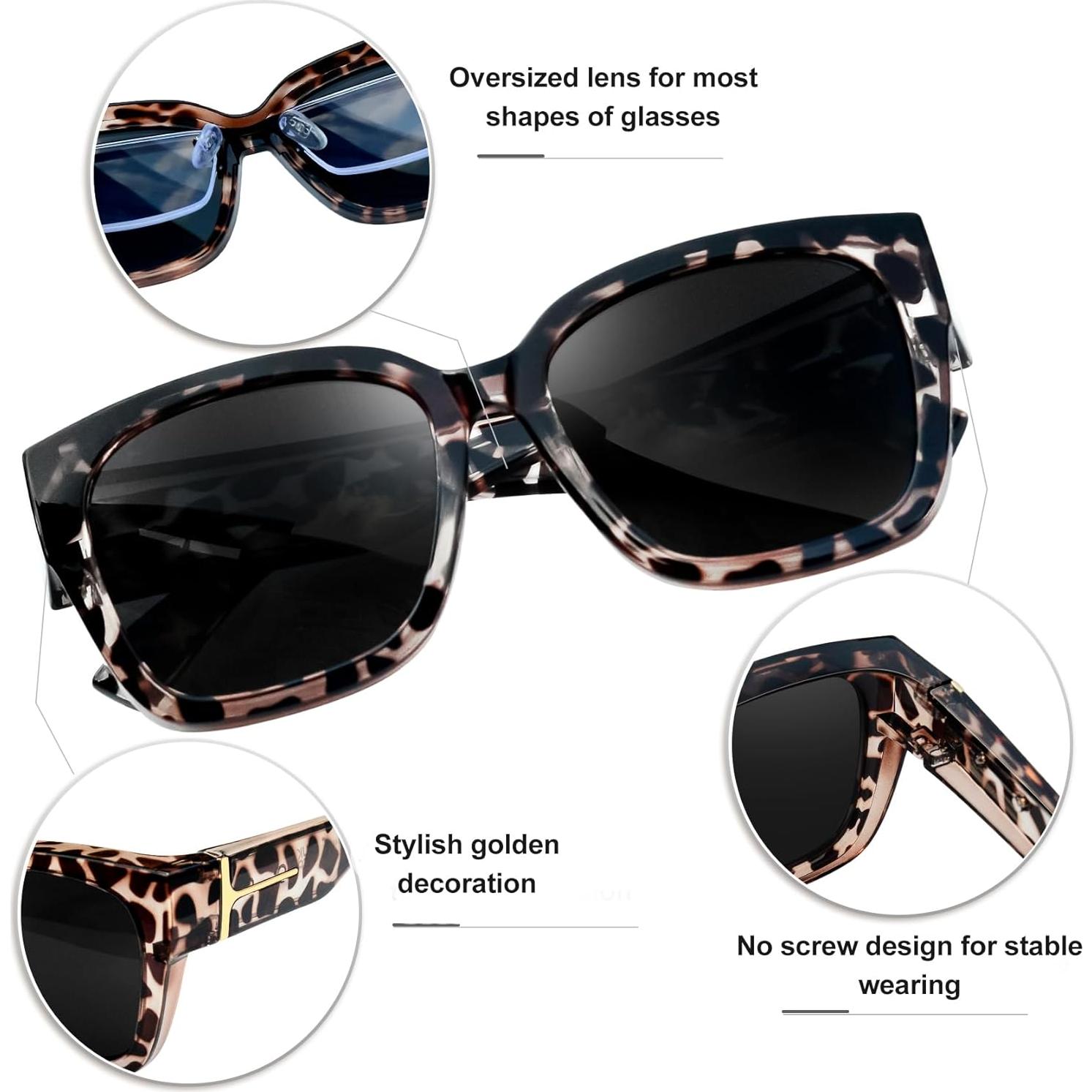 Gafas de Sol KANASTAL Polarizadas UV400 Unisex Diseño Cuadrado