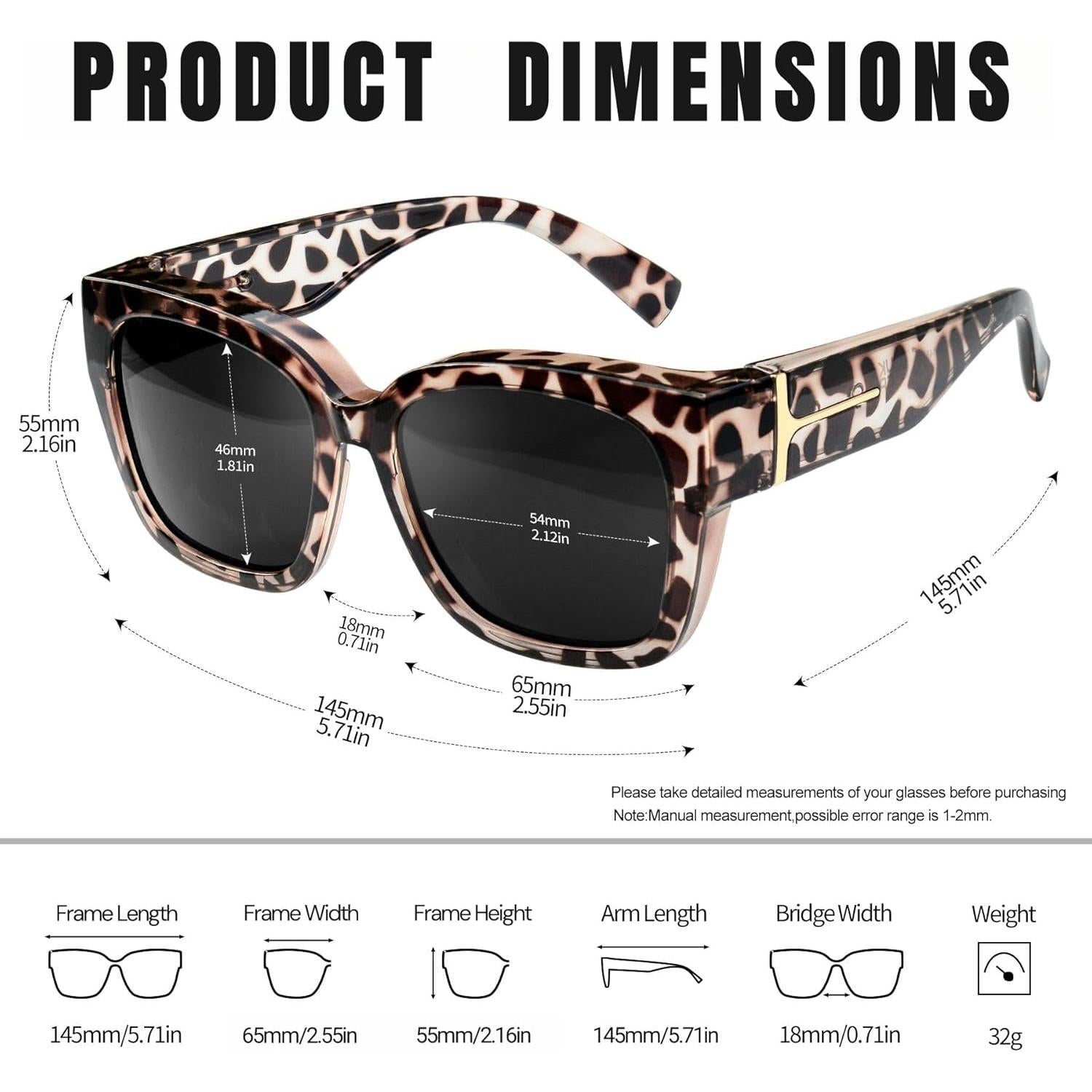 Gafas de Sol KANASTAL Polarizadas UV400 Unisex Diseño Cuadrado