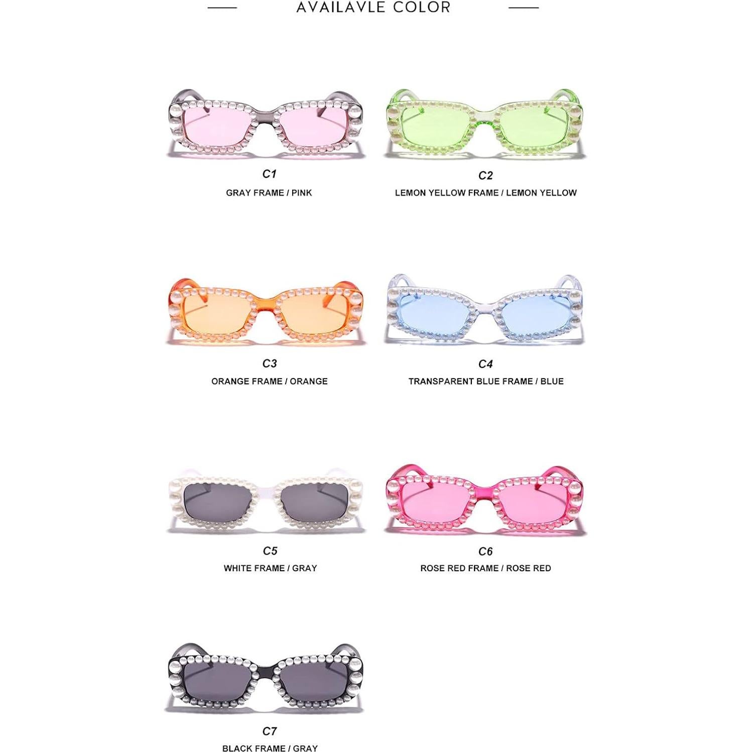 Gafas de sol rectangulares Willochra UV400 con strass