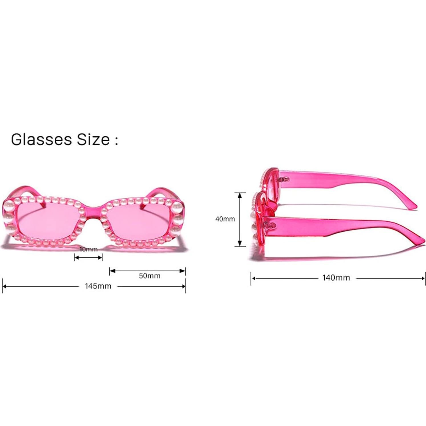 Gafas de sol rectangulares Willochra UV400 con strass