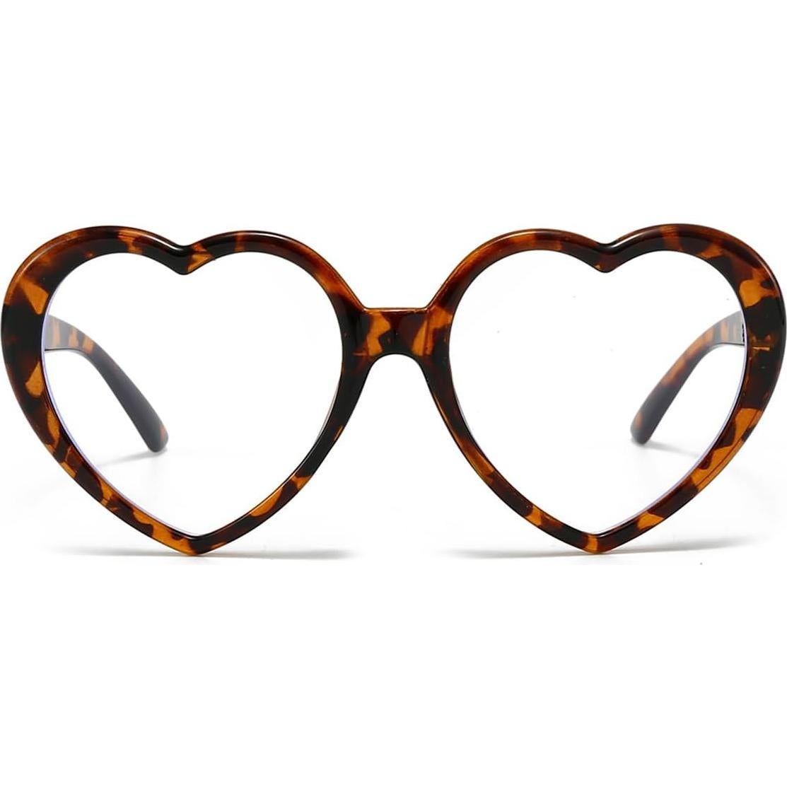 Gafas de Lente Claro NIDOVIX Corazón Vintage Rojas