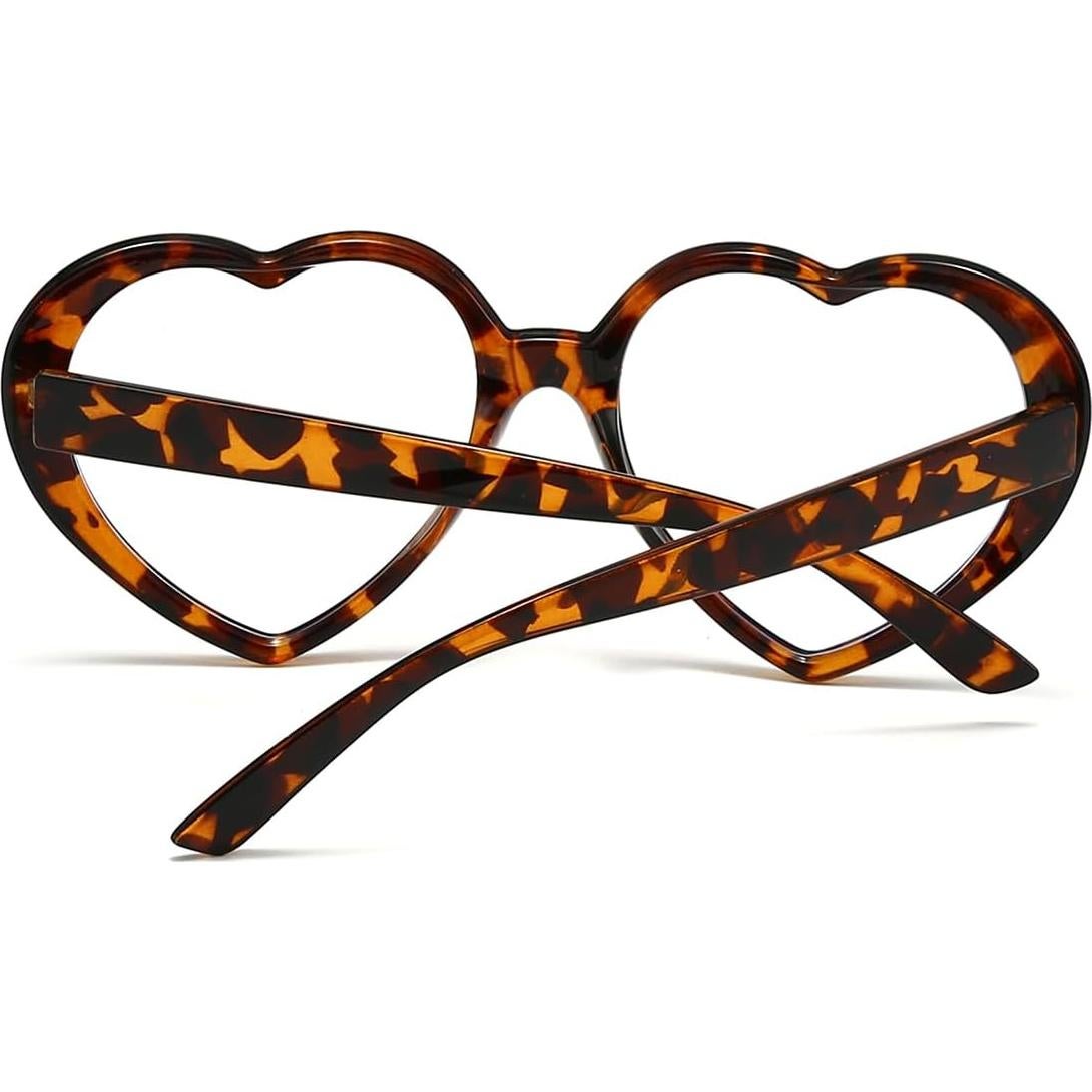 Gafas de Lente Claro NIDOVIX Corazón Vintage Rojas