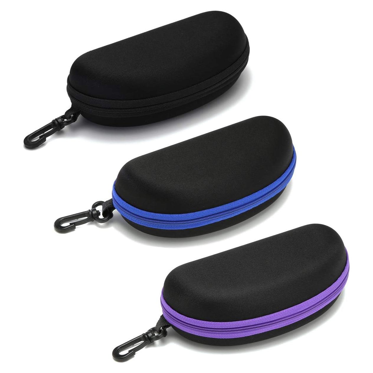 Estuche para Gafas 3 Pack - Portátil con Cremallera