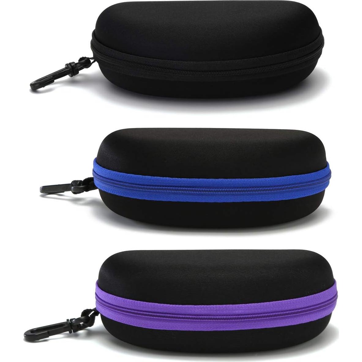 Estuche para Gafas 3 Pack - Portátil con Cremallera