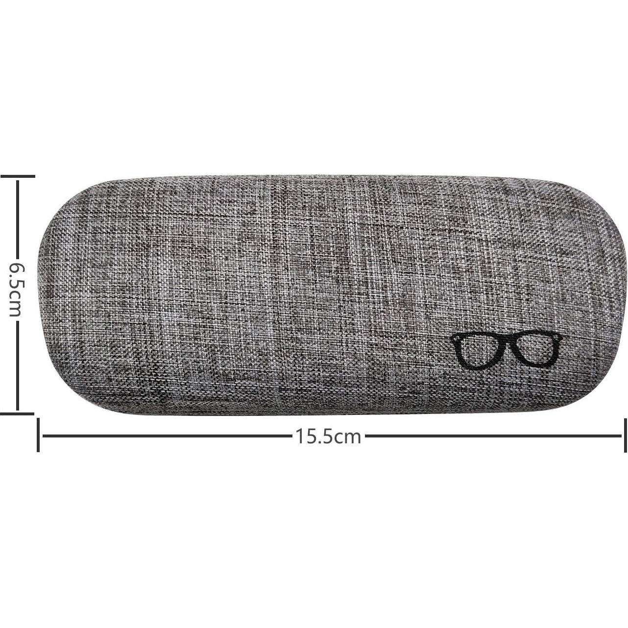 Funda Dura para Gafas HSYMQ 3 Pack Tela Lino Grande