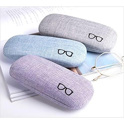 Funda Dura para Gafas HSYMQ 3 Pack Tela Lino Grande